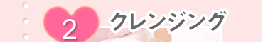 (2)クレンジング