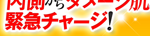 内側からダメージ肌に緊急チャージ!!