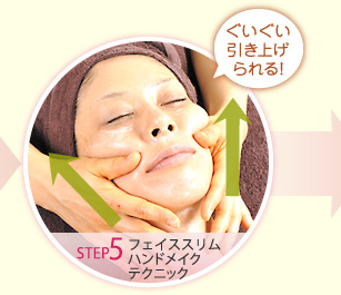 step5.フェイススリム ハンドメイクテクニック