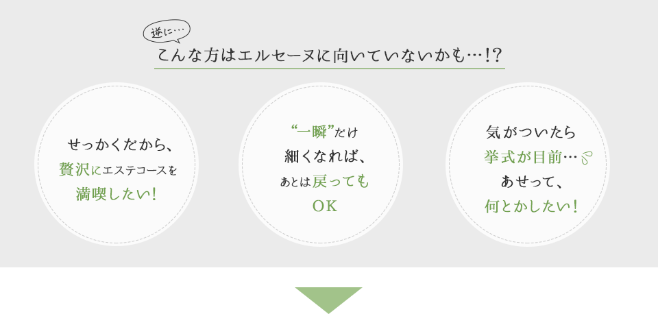 逆にこんな方はエルセーヌに向いてないかも…！？