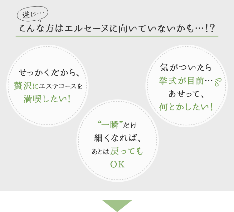 逆にこんな方はエルセーヌに向いてないかも…！？