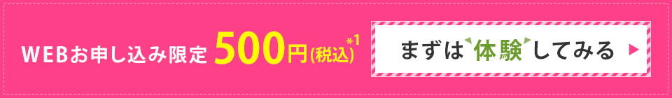 WEB申し込み限定500円 まずは体験してみる